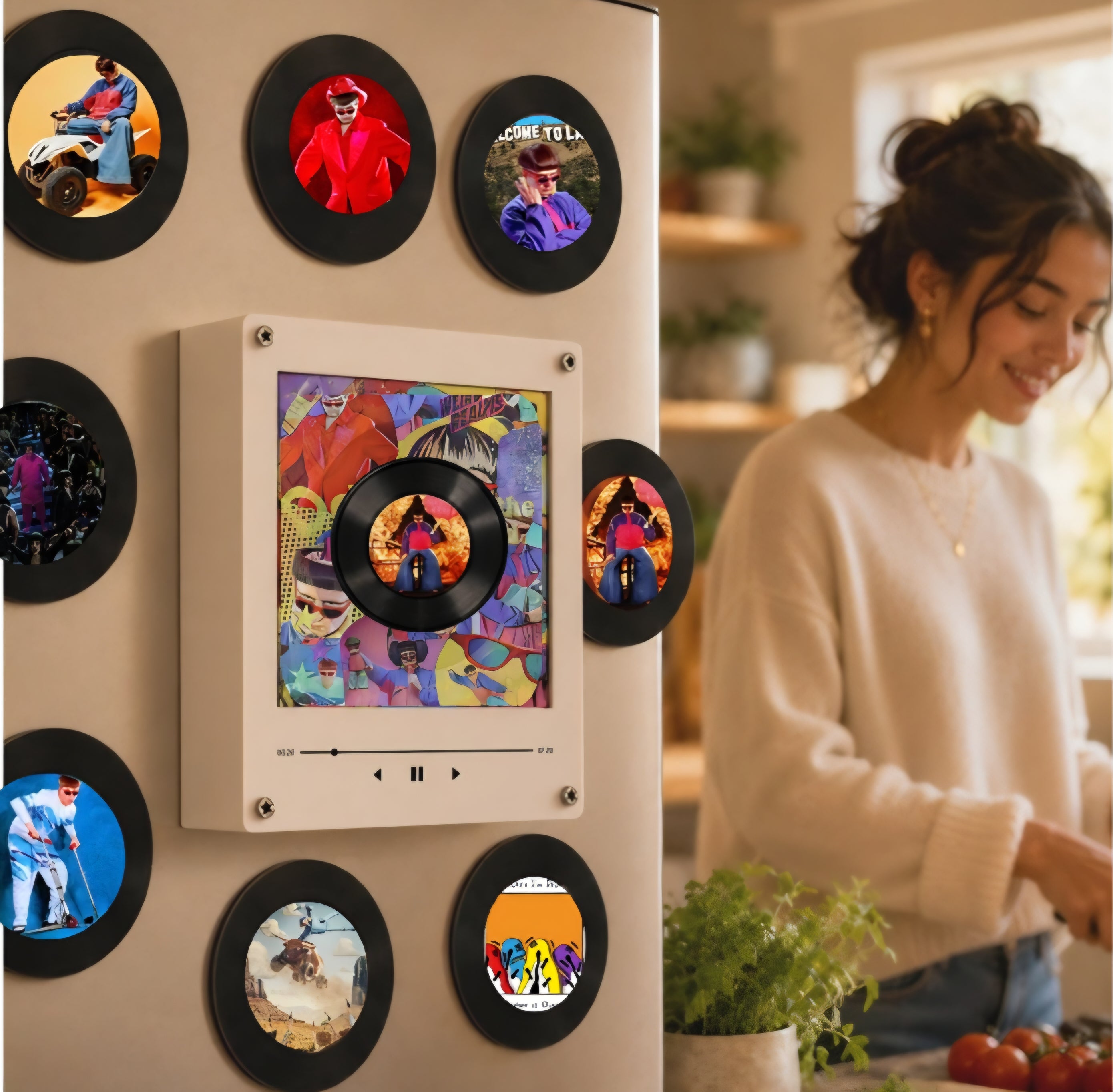 Record Magnet Music Player